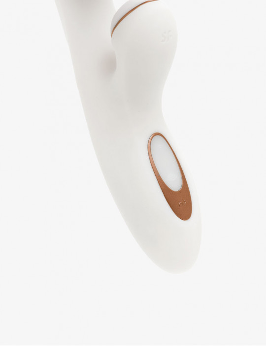 Commandes du Vibromasseur rabbit Pro+ G-Spot Satisfyer blanc