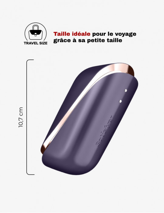 Taille du Satisfyer pro traveler Vibromasseur