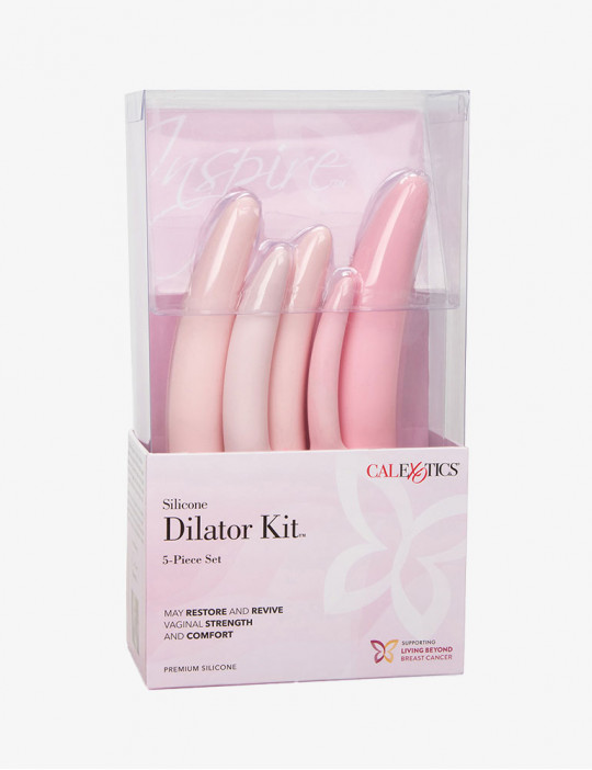 Packaging des dilatateurs Inspire en Silicone Calexotics rose