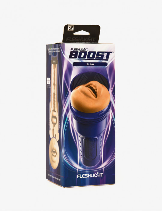 packaging de la Gaine de Masturbation Fleshlight Boost Blow bleue