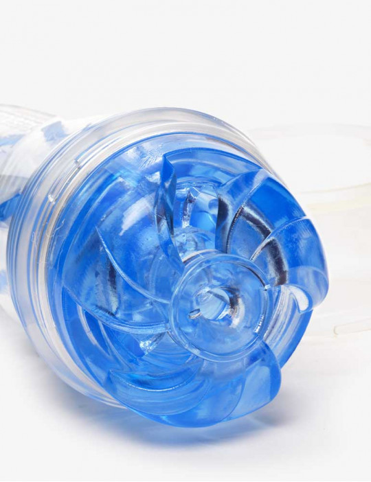 Gaine de Masturbation Fleshlight Turbo Thrust blue ice de face