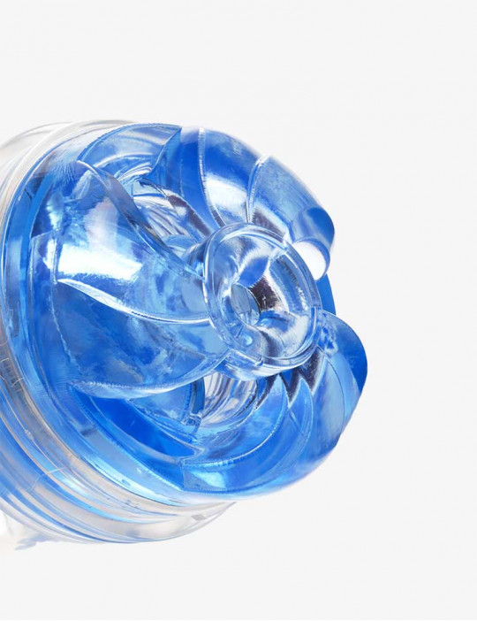 Entrée de la Gaine de Masturbation Fleshlight Turbo Thrust blue ice