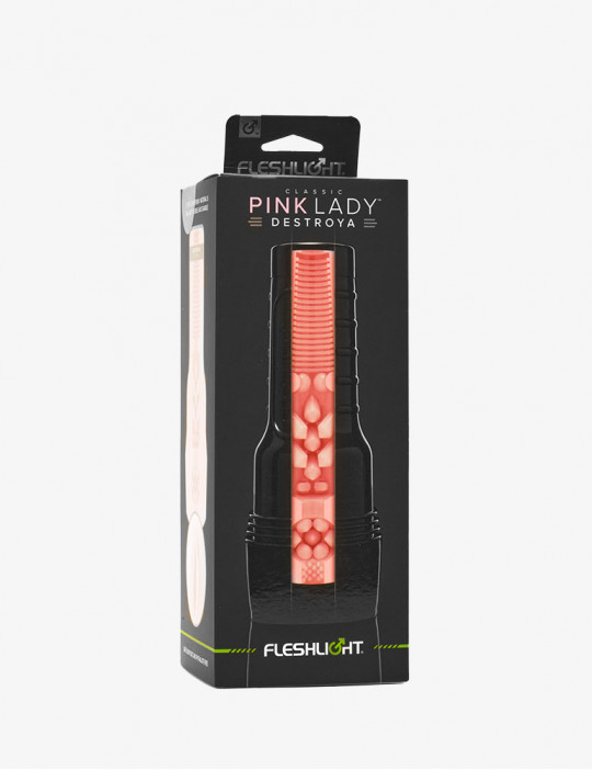 Packaging de la gaine de Masturbation Fleshlight Pink Lady Destroya