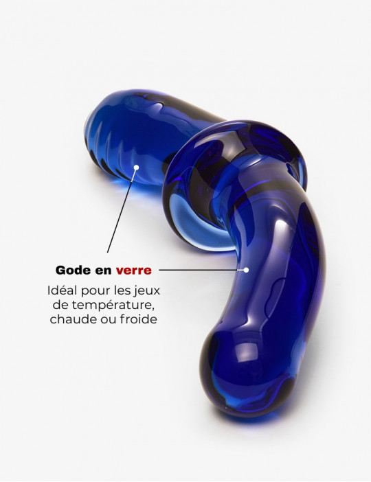 Satisfyer Double Crystal Gode en Verre pour jeux de température