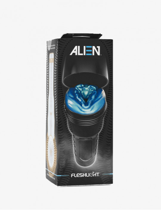 Packaging de la Gaine de Masturbation Alien Fleshlight bleu