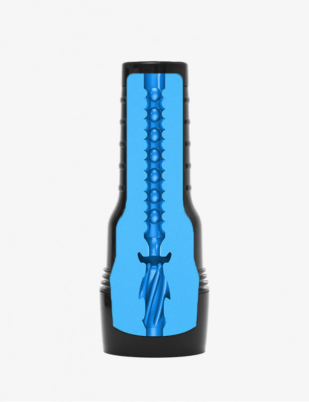 Intérieur de la Gaine de Masturbation Alien Fleshlight bleu