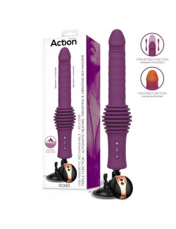 Gode chauffant et vibrant violet pour homme ou femme
