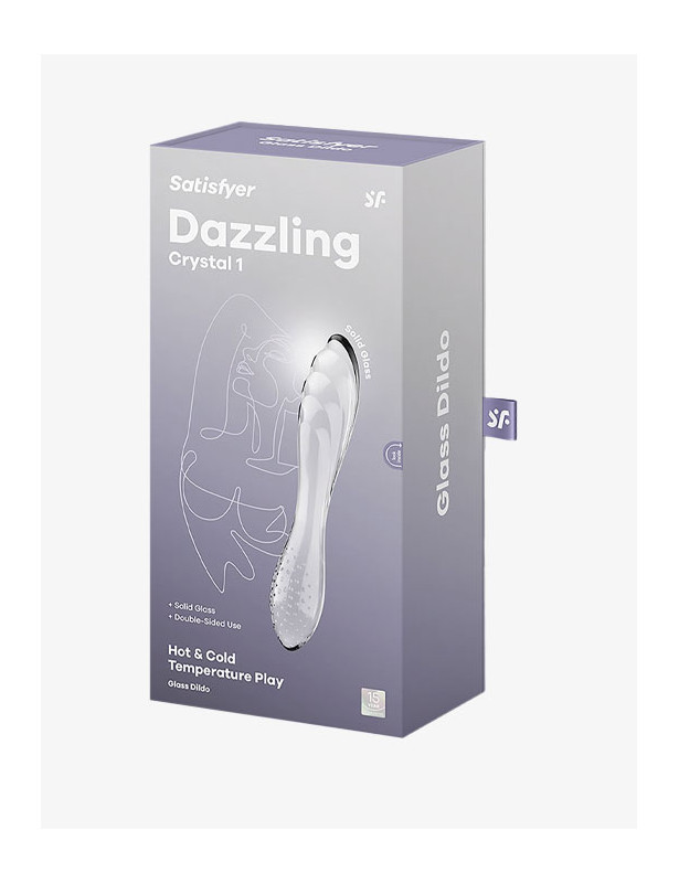 Gode en verre 18 cm - Satisfyer Dazzling Crystal 1