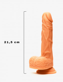 Dildo vibrant chauffant Ethan couleur chair
