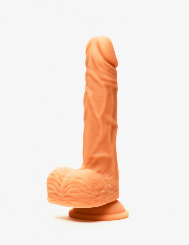 Dildo vibrant chauffant Ethan couleur chair