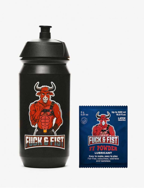 Pack Sachet Poudre 6g + Bouteille pour Lubrifiant Fuck & Fist 500 ml