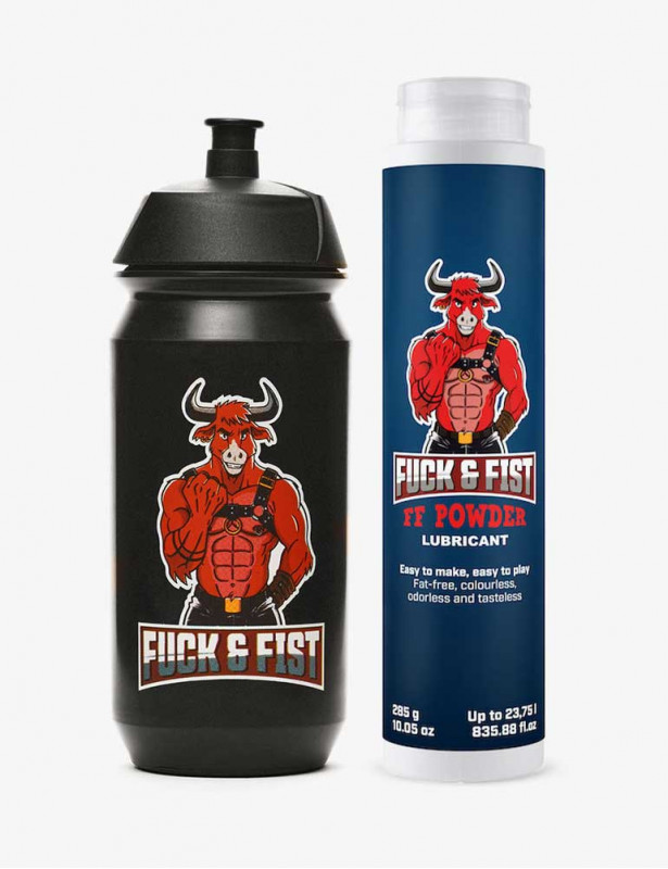 Kit lubrifiant en poudre 285 g + bouteille 500 ml - Fuck & Fist