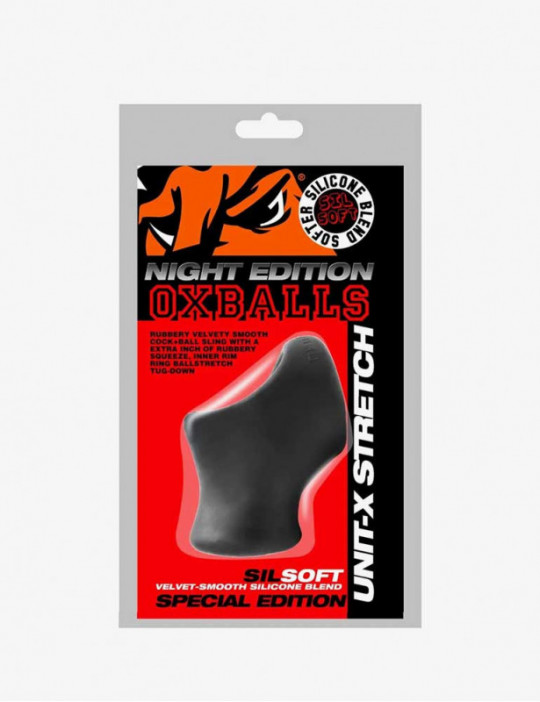 Cockring ballstretcher UNIT-X STRETCH Night - Oxballs