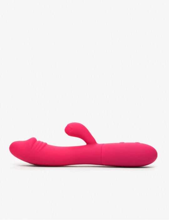 Vibromasseur rabbit double stimulation 18,5 cm - Goodies Candy