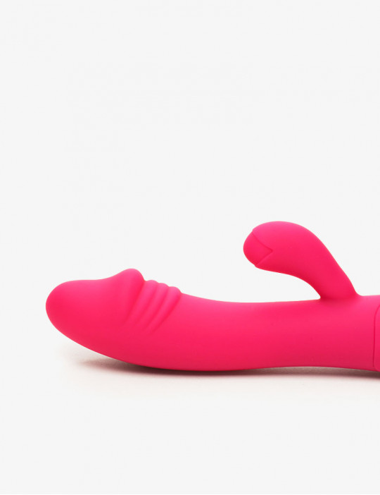 Vibromasseur rabbit double stimulation 18,5 cm - Goodies Candy