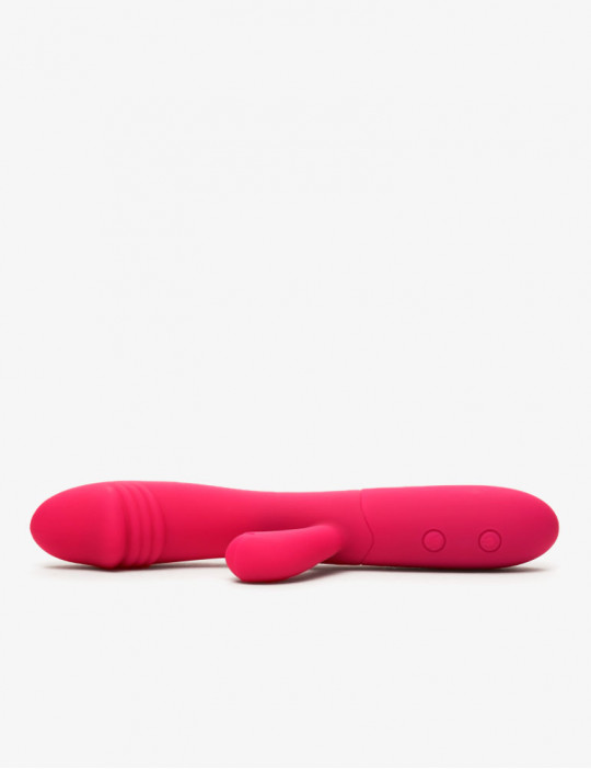 Vibromasseur rabbit double stimulation 18,5 cm - Goodies Candy