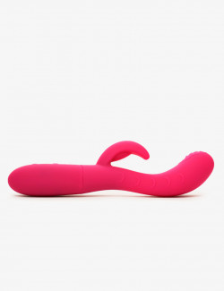 Taille Vibromasseur rabbit texturé ondulé