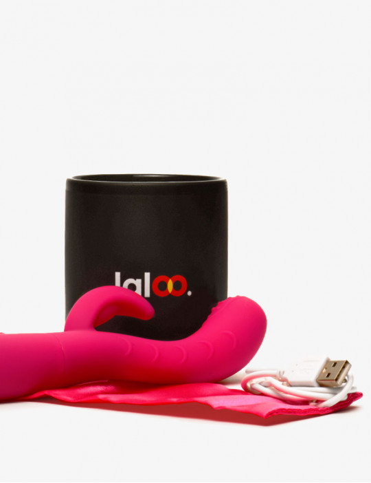 Vibromasseur rose fushia rabbit texturé ondulé