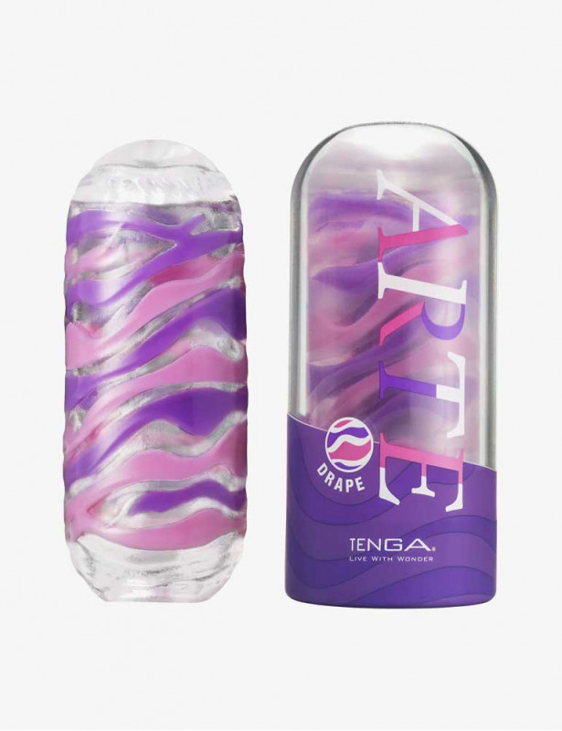 Masturbateur Tenga Arte Drape - produit plus packaging