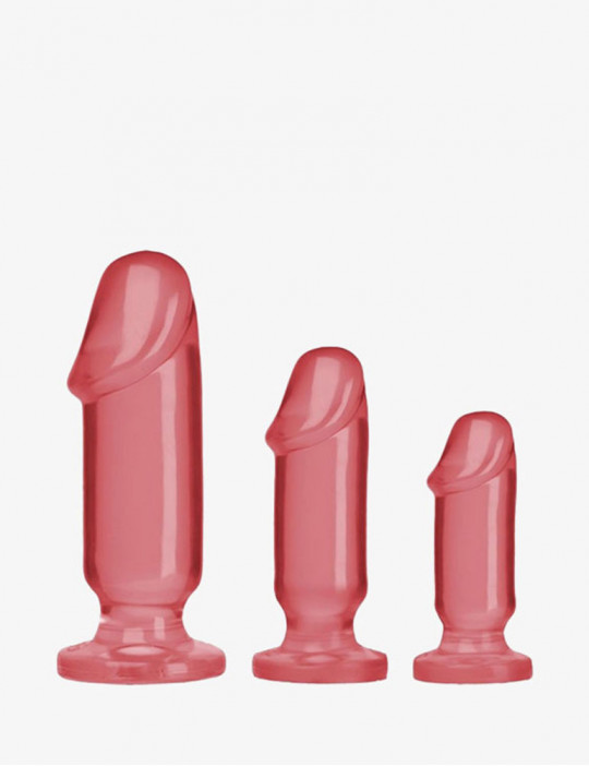 Kit de Démarrage Anal Crystal Jellies - 3 tailles progressives