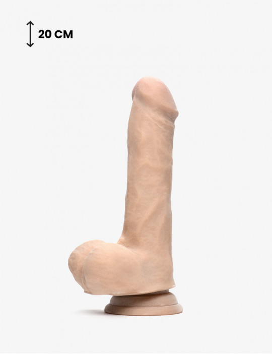 Gode réaliste Hunky Double Densité - Champs - 20 cm