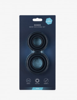 Pack de 6 cockrings en silicone - Boners