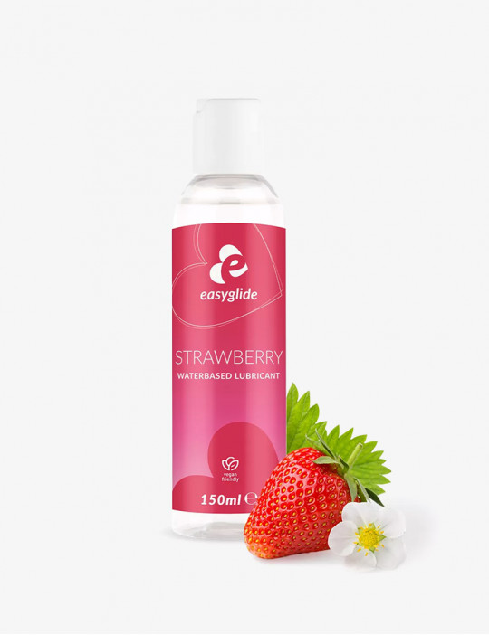 Lubrifiant à base d'eau à la fraise 150 ml - Easyglide