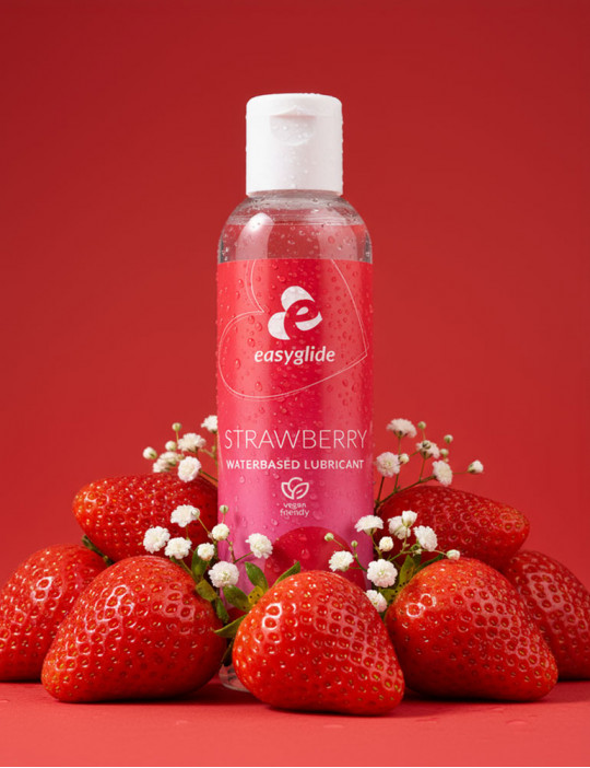 Lubrifiant à base d'eau à la fraise 150 ml - Easyglide