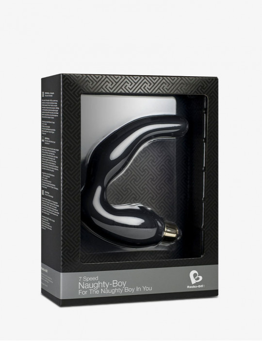 Stimulateur de prostate vibrant - Naughty Boy - Rocks Off - Noir