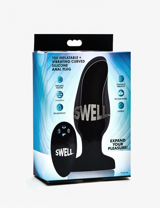 Plug anal vibrant Swell - Silicone - Noir