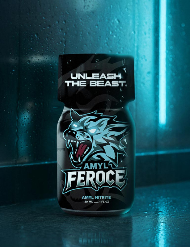 Poppers Feroce 30 ml - vue de face