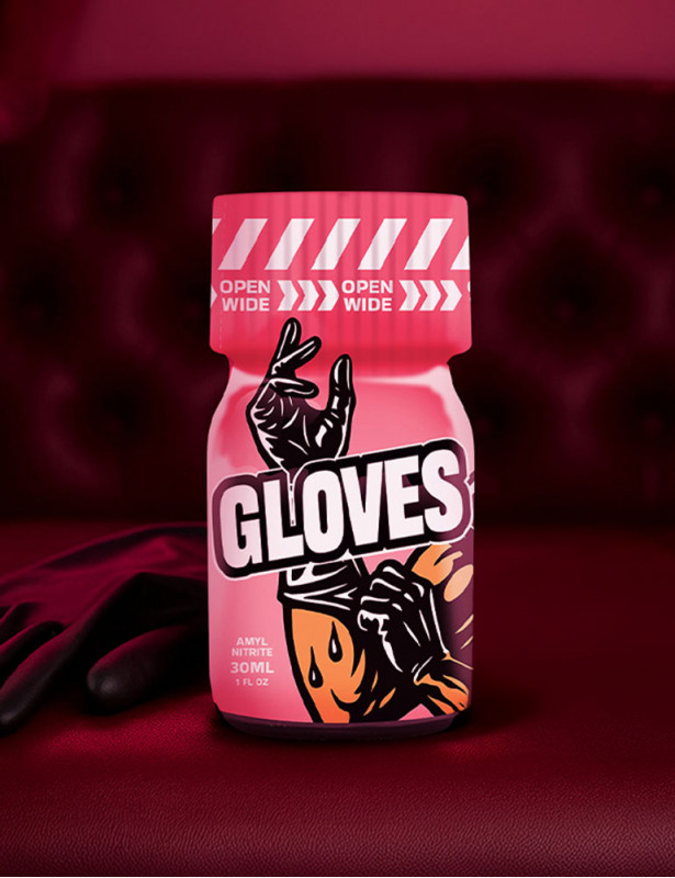Poppers Gloves 30 ml - vue de face