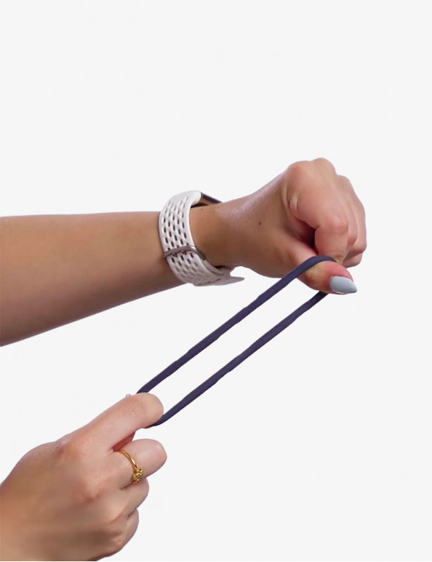 matière souple du cockring en silicone ultra extensible bleu - Boners