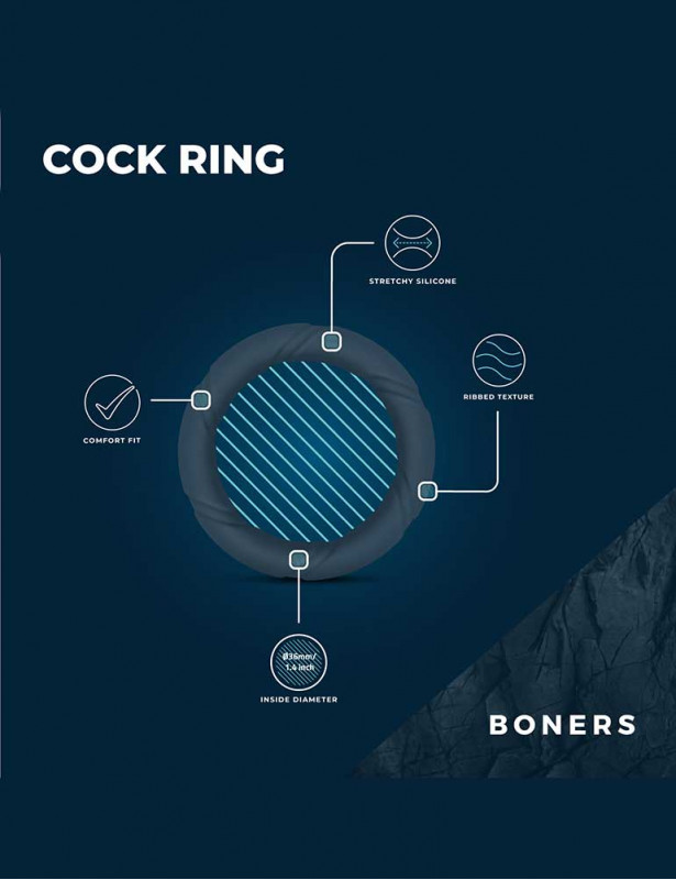 description du cockring boner en silicone