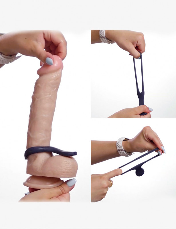 utilisation du cockring sur un gode