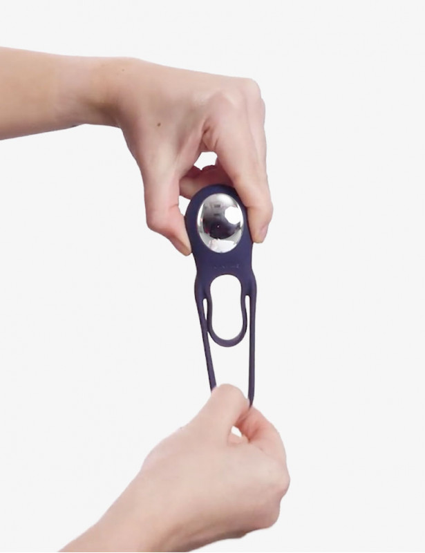 Extensibilité du cockring boners pour couple bleu