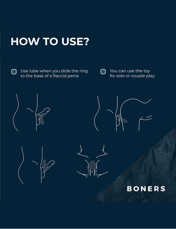 Notice d'utilisation de ce cockring boners vibrant