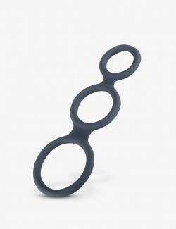 Cockring triple anneaux en silicone - Boners