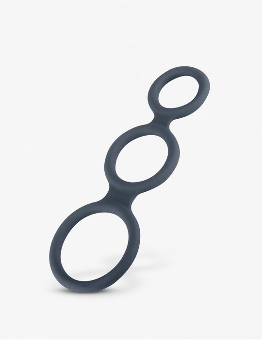 Cockring triple anneaux en silicone - Boners