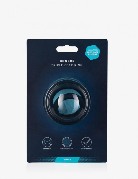 Packaging du cockring triple anneaux