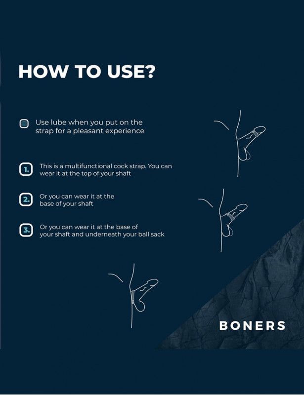 comment utiliser le cockring sangle réglable taille L gris - Boners