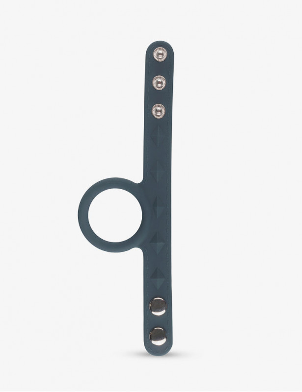 Boners Cockring réglable et ballstretcher taille L gris - Boners - déplié
