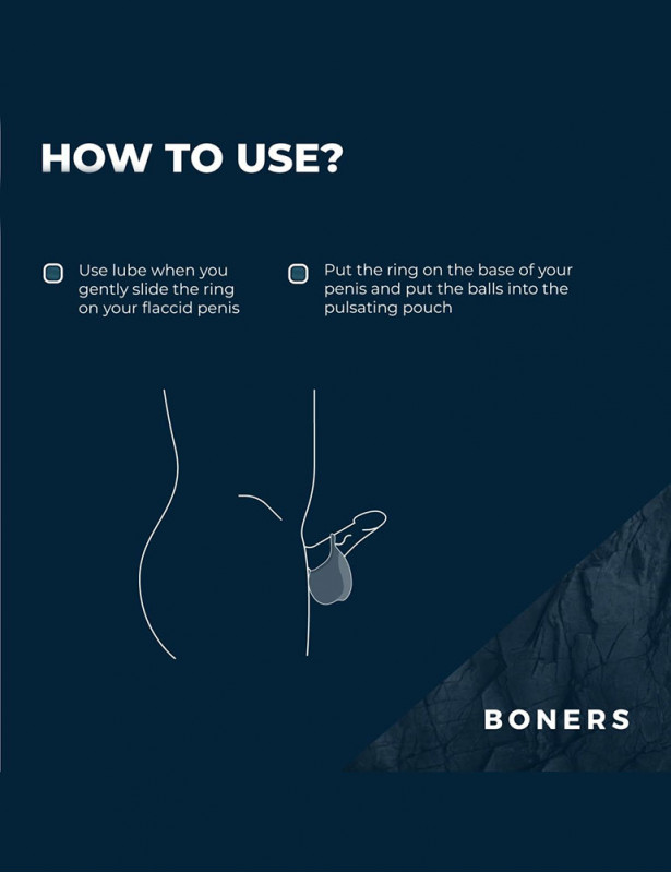 Comment utiliser le stimulateur scrotal vibrant avec cockring bleu - Boners