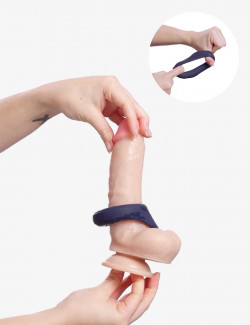 Cockring vibrant avec stimulateur périnéal - Boners