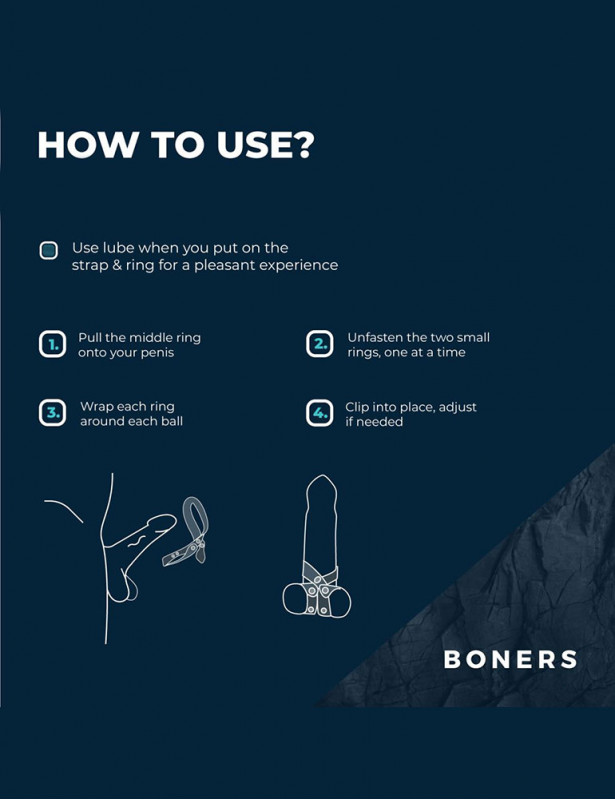 Comment utiliser le séparateur testiculaire réglable 8 positions en silicone et métal de Boners