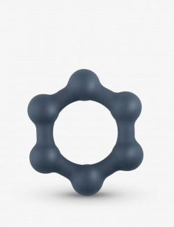 Cockring hexagonal avec billes en acier taille M/L - Boners