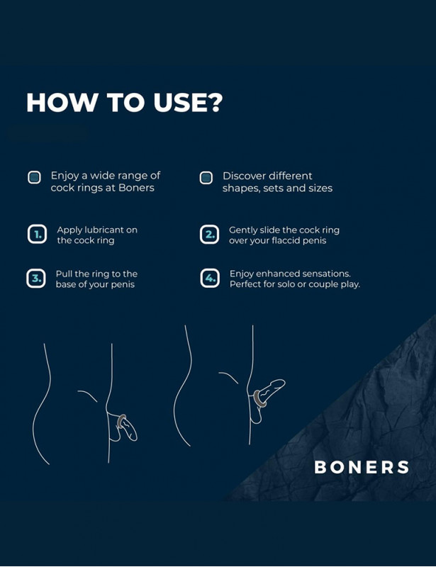 Comment utiliser le cockring hexagonal avec billes en acier Boners taille M/L