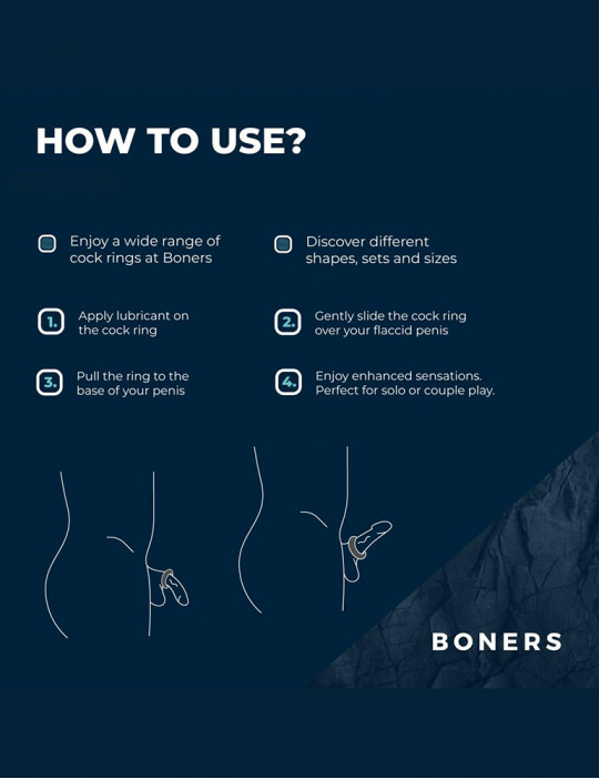 Comment utiliser le cockring hexagonal avec billes en acier Boners taille M/L
