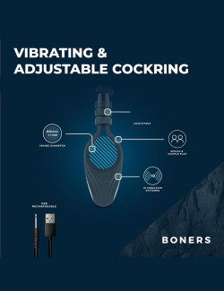 Cockring vibrant et ajustable - Boners