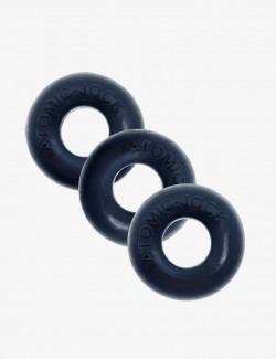 Pack de 3 Cockring Ringer Night Edition - Oxballs - Noir